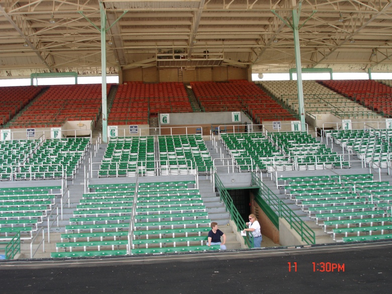 Center view of Grandstands
